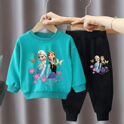 Frozen Elsa Pullover Hoodie & Matching Pants Set