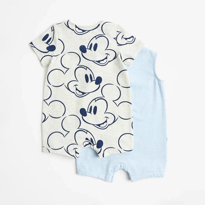 2-Piece 100% Cotton Mickey Mouse Baby Rompers