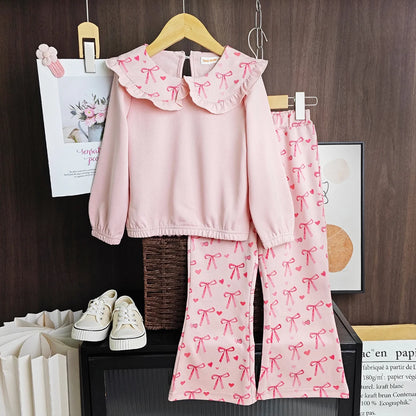 Long Sleeved Top with Pants Set