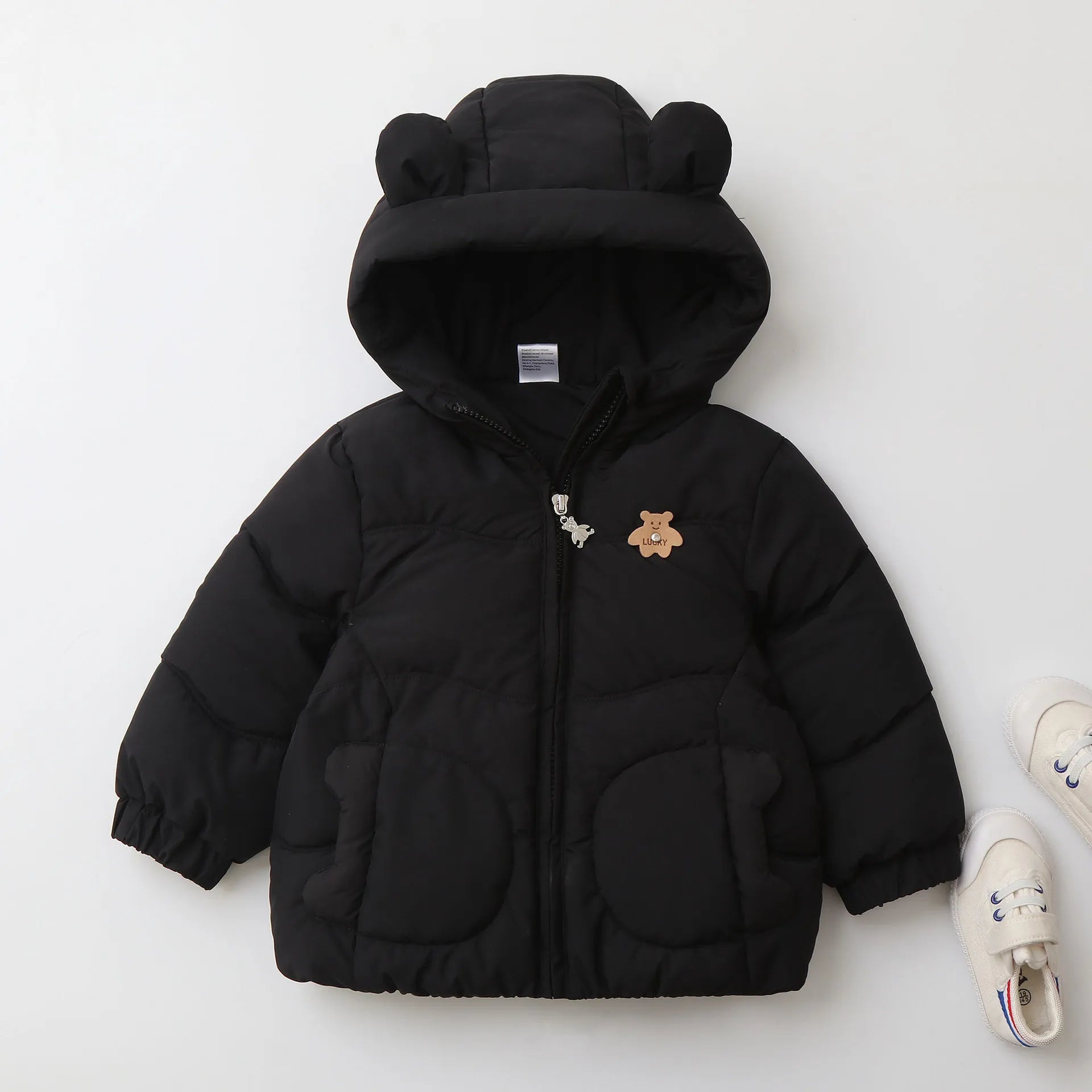 Parkas Thick Cotton Lining Hoodie Warm Jacket Windy Breaker