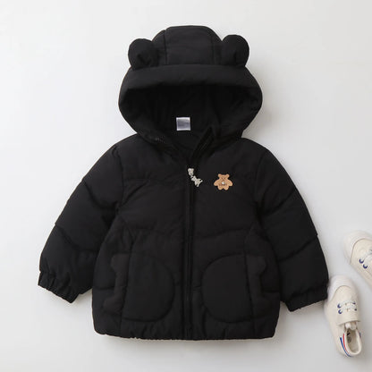 Parkas Thick Cotton Lining Hoodie Warm Jacket Windy Breaker