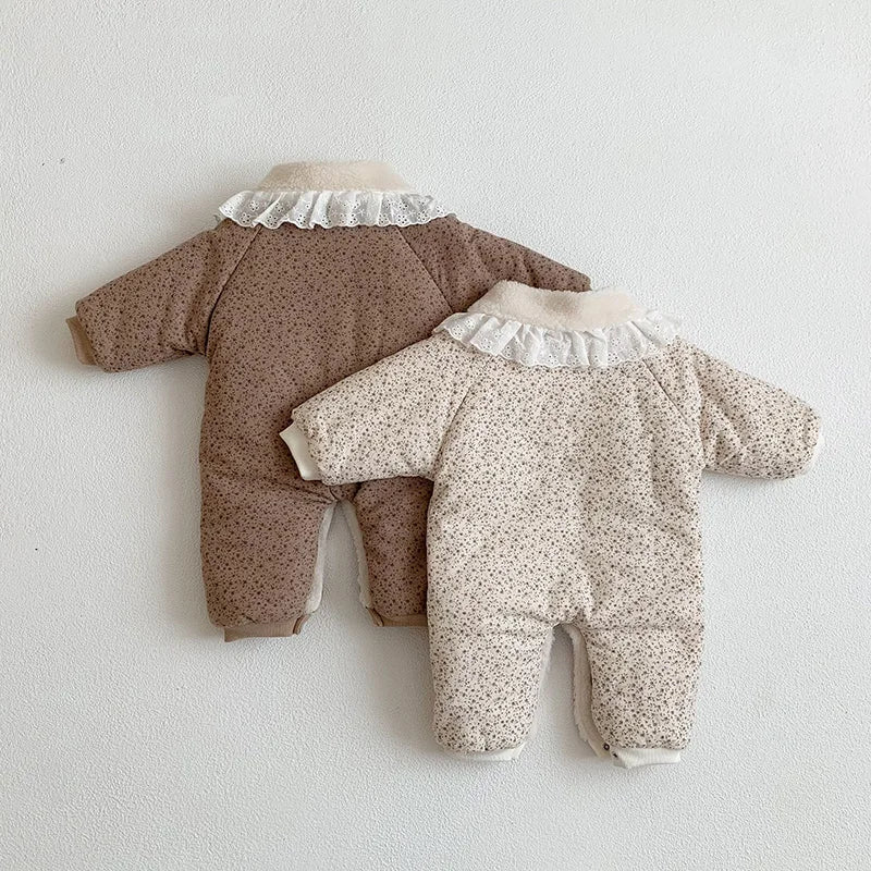 Soft Cotton With Cozy Fleece Lining Romper