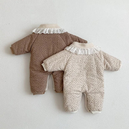 Soft Cotton With Cozy Fleece Lining Romper