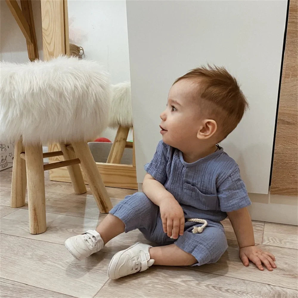 Cotton 2 Pieces Outfit Set T-Shirt & Shorts