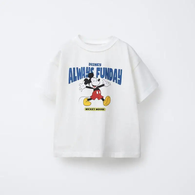 Disney Always Fun Day Mickey Mouse Cotton T-Shirt