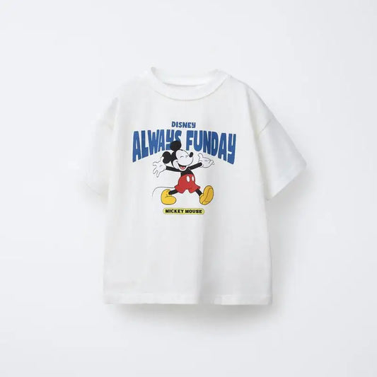 Disney Always Fun Day Mickey Mouse Cotton T-Shirt