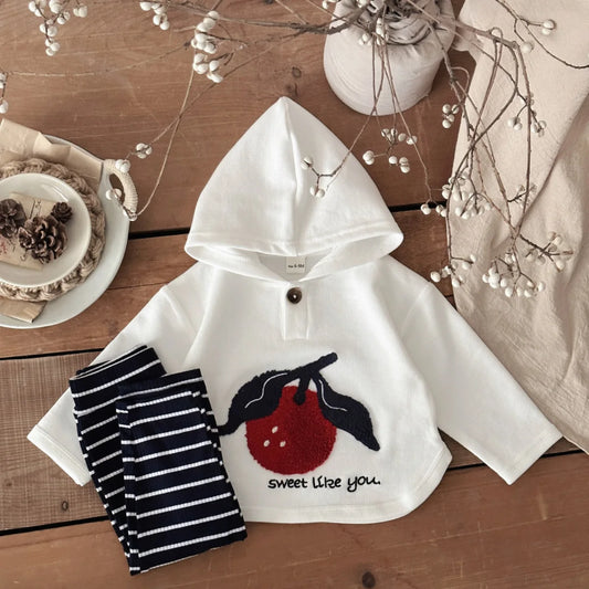Winter Warm Cherry Set Hawthorn Hooded Top & Pants