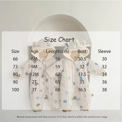 Soft Cotton Warm Winter Romper
