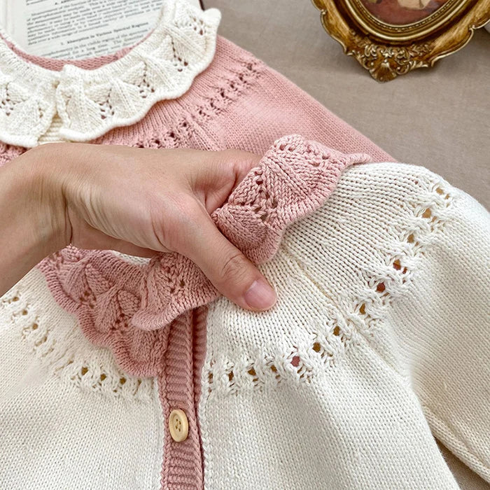 Knitted Embroidery Cardigan