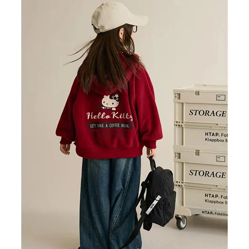 Hello Kitty Hooded Thickened Jacket