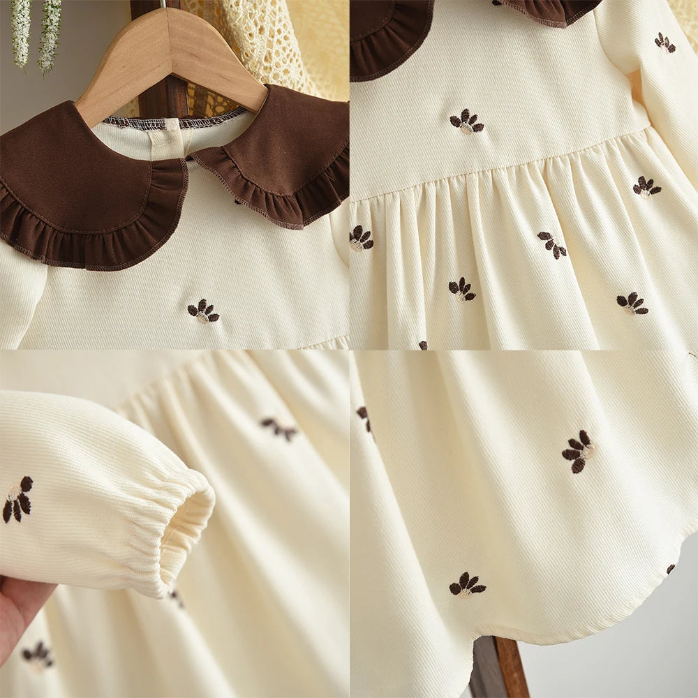 Doll Collar Floral Sweet and Cute Dress