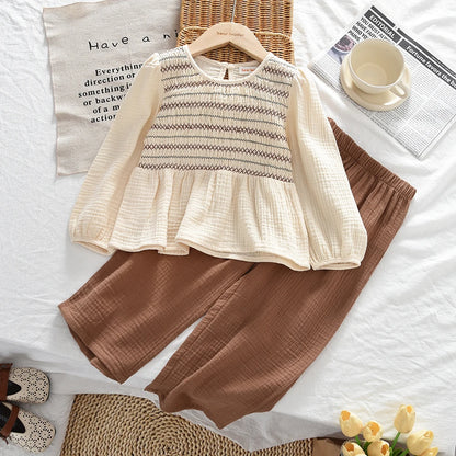 Striped Top And Pants Set Two-Piece Outfit