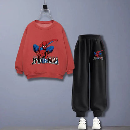 Spiderman Hooded Sweatshirt & Sweatpants Set