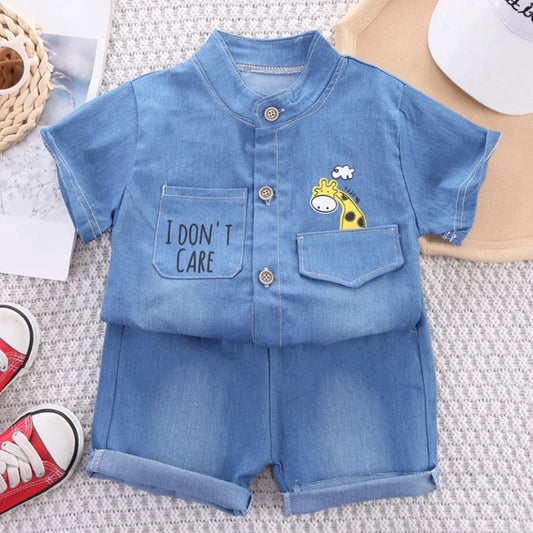 Denim Cute Giraffe Set