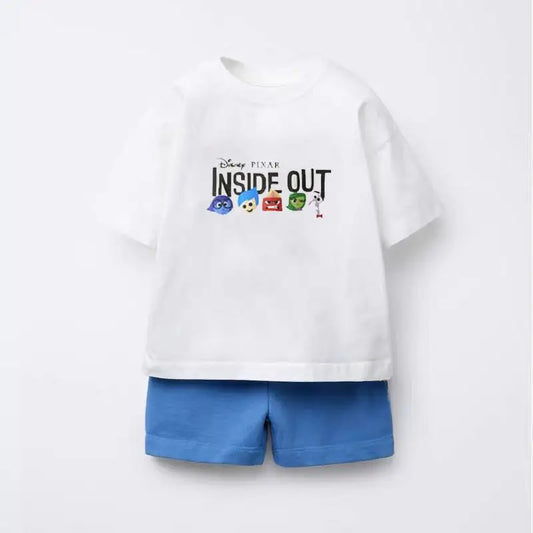Pixar Inside Out Pure Cotton T-Shirt and Shorts Set