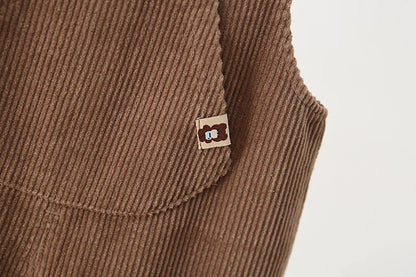 Comfortable Cotton Corduroy Overall