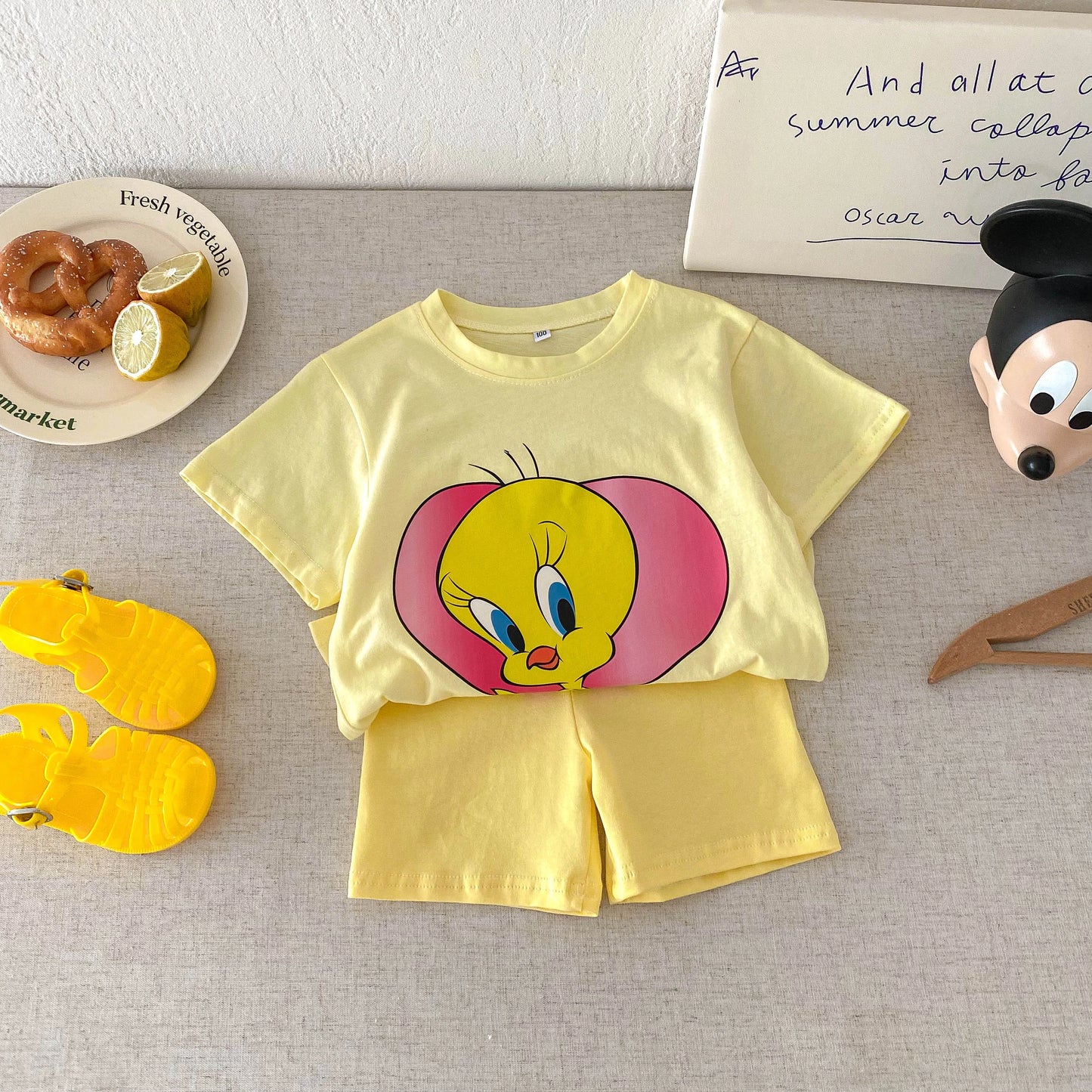 Disney 100% Cotton T-Shirt and Shorts Set