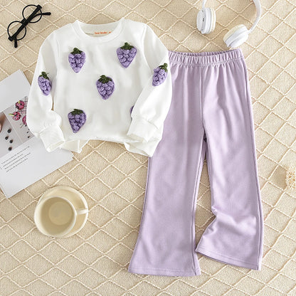 Long Sleeved Top with Pants Set