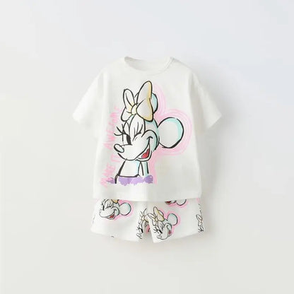Adorable 100% Cotton Minnie T-Shirt & Shorts Set!