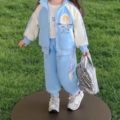 New Princess Elsa Soft Cotton 2-Piece Set