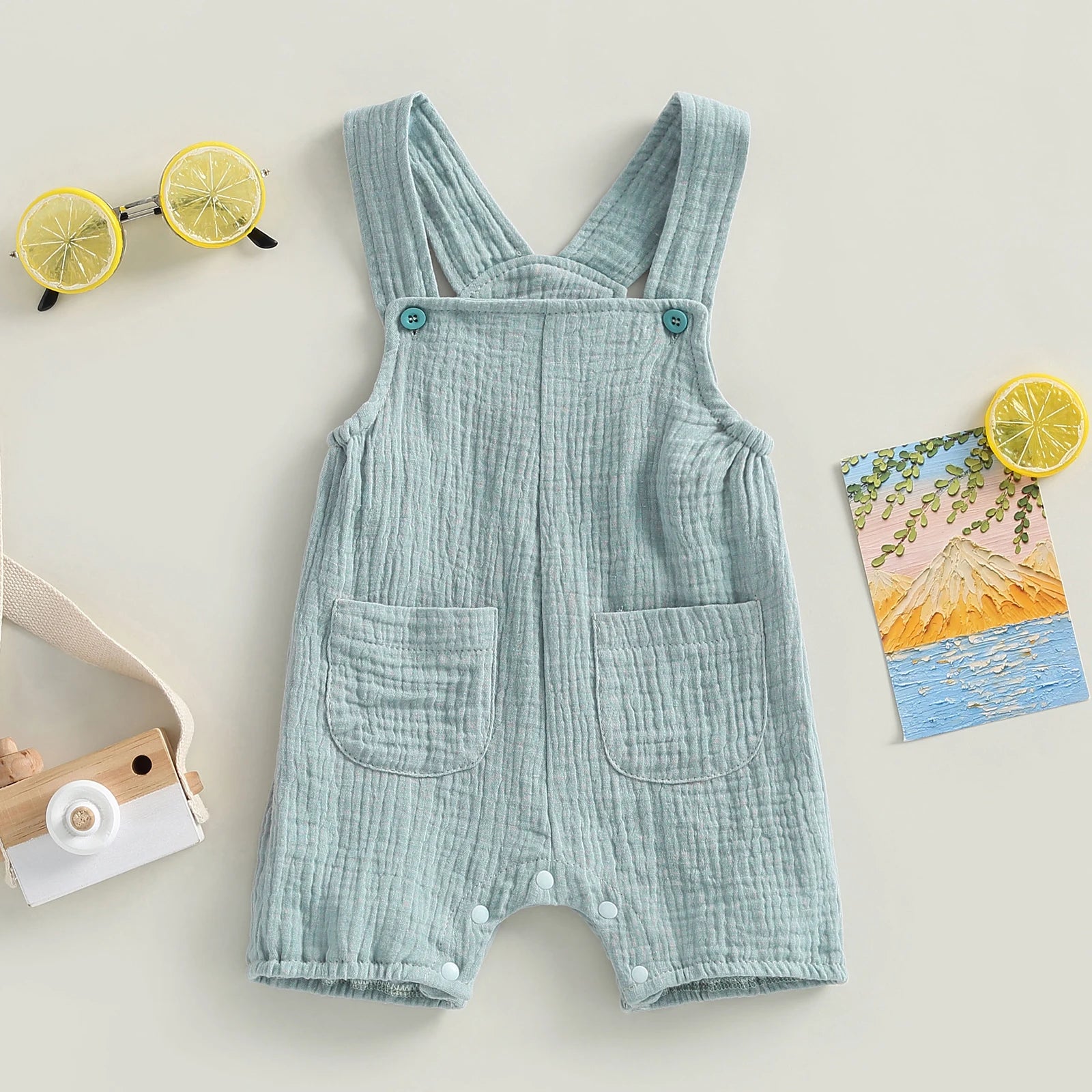 100% Cotton Overall with Straps & Pockets