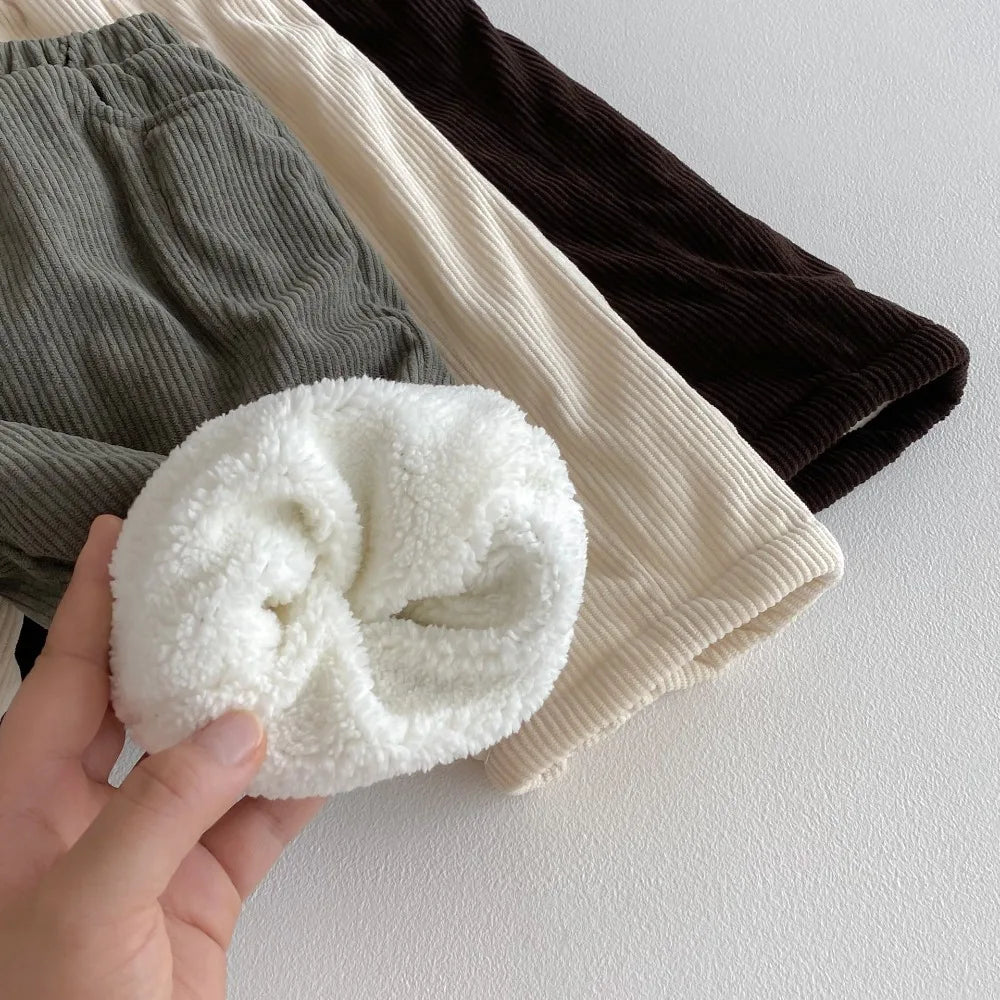 Fleece Warm Retro Versatile Pants