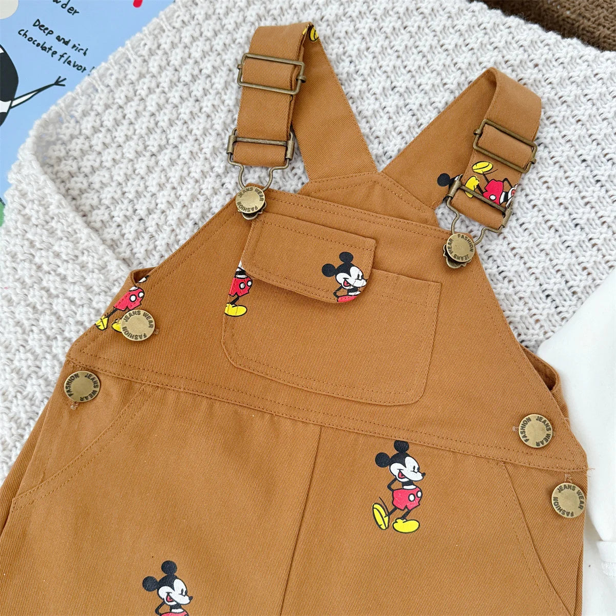 Mickey Mouse Soft, Breathable Cotton Romper & Tee Set