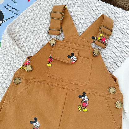 Mickey Mouse Soft, Breathable Cotton Romper & Tee Set