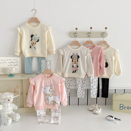 Disney Sweatshirt & Pants Set - 100% Cotton