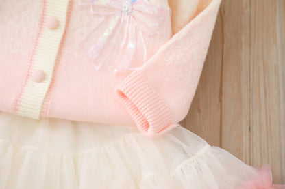 Frozen Knitted Cardigan and Tutu Skirt
