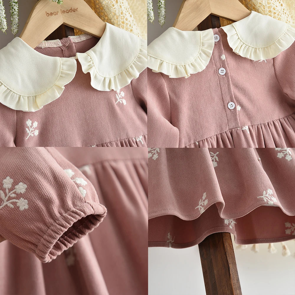 Doll Collar Floral Sweet and Cute Dress