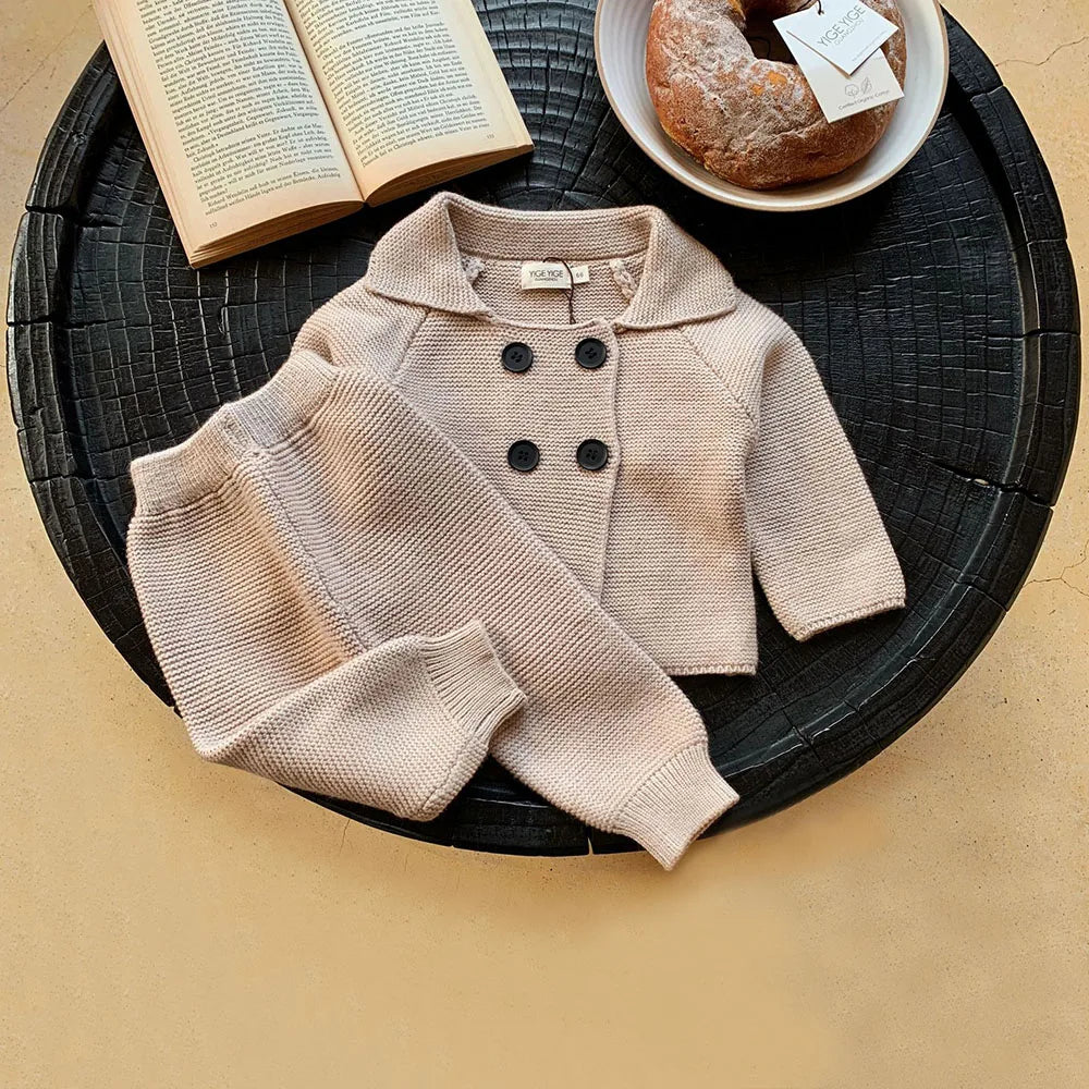 Soft Knit Cotton Cardigan & Matching Pants