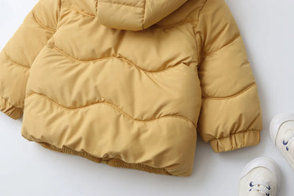 Parkas Thick Cotton Lining Hoodie Warm Jacket Windy Breaker