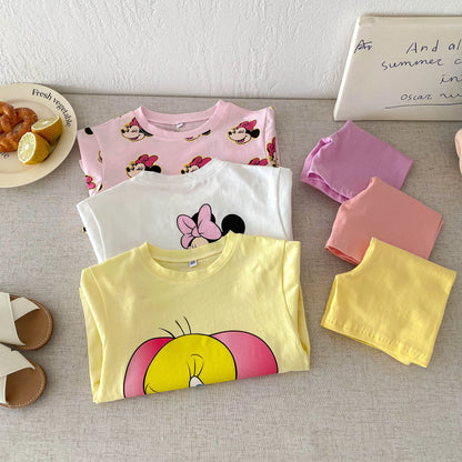 Disney 100% Cotton T-Shirt and Shorts Set