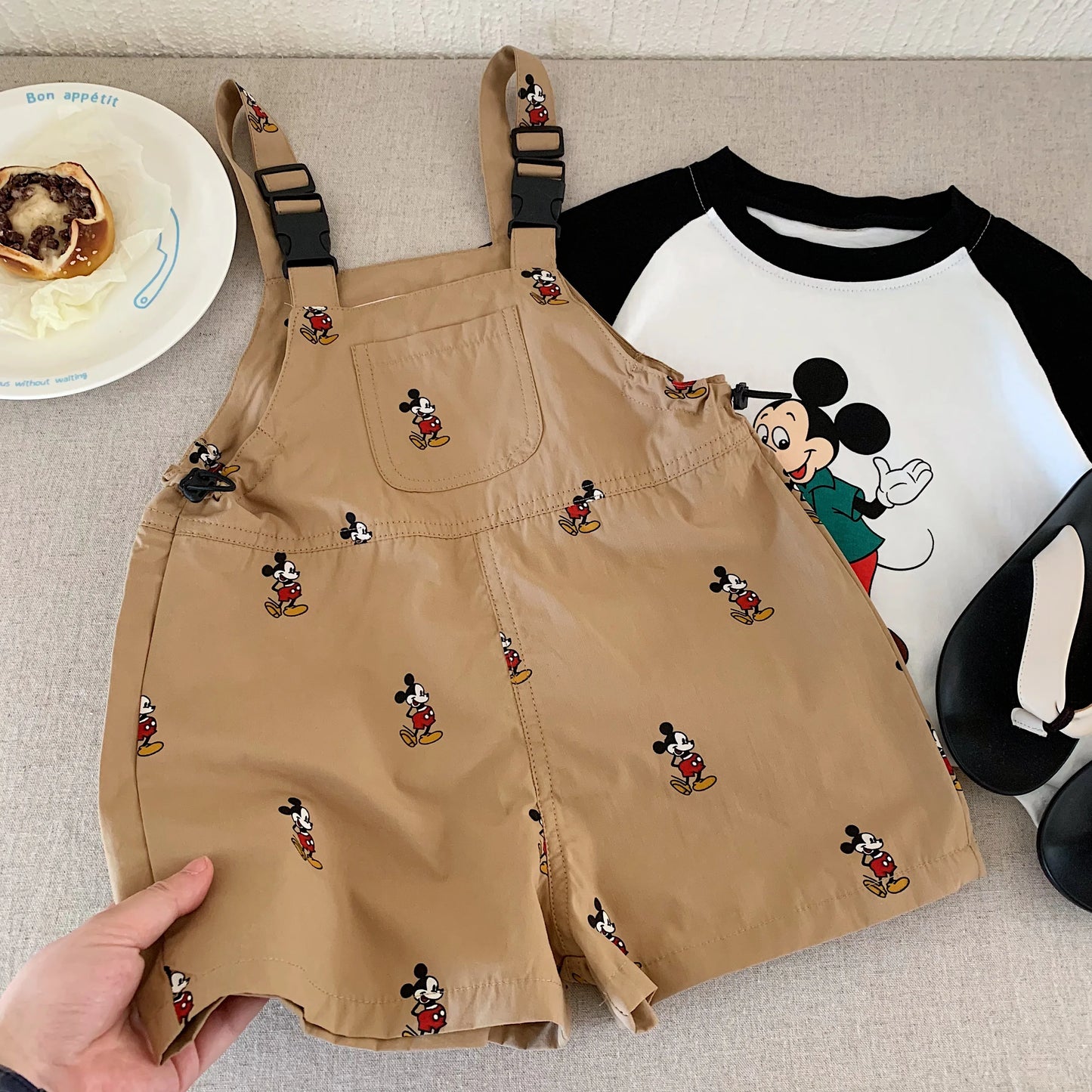Charming Mickey Mouse Summer Overalls