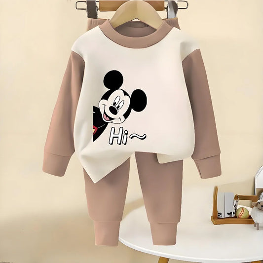 Hi Mickey Sweatshirt & Sweatpants Set