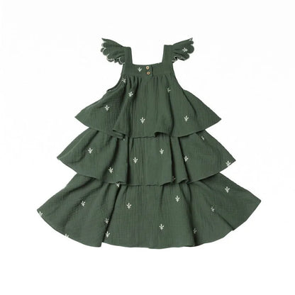 Breathable 100% Cotton & Delicate Embroidery Dress