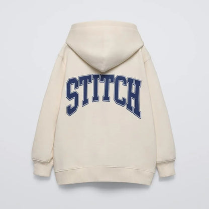 Stitch Cotton Hoodie