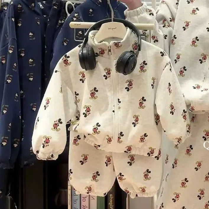 Mickey Mouse Zipper Sweatshirt & Matching Pants Set