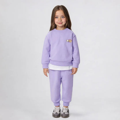Fleece Lined Bear Sweatshirt & Pants Set