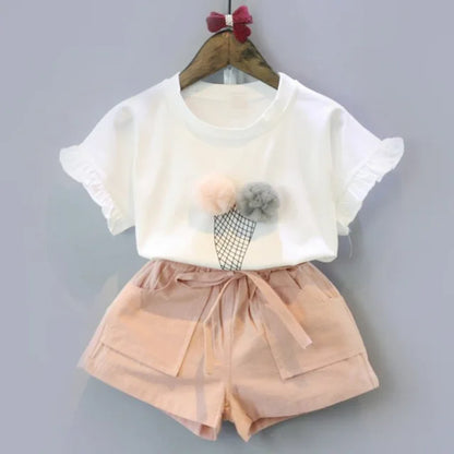 Cotton Outfit T-Shirt & Shorts Set