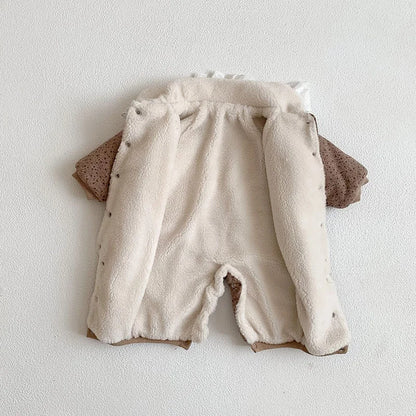 Soft Cotton With Cozy Fleece Lining Romper