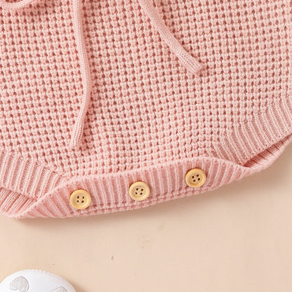 Soft Cotton Flower Embroidery Romper