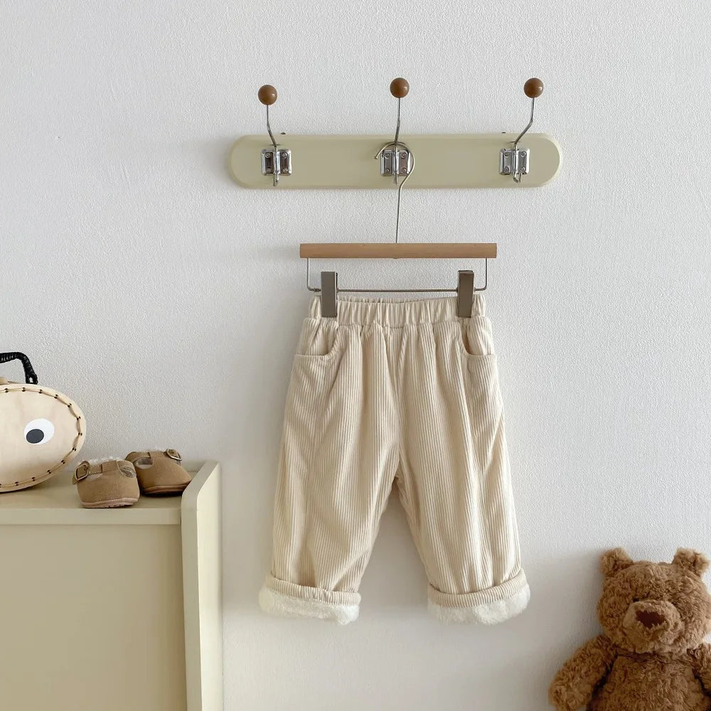 Fleece Warm Retro Versatile Pants