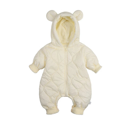 Premium Cotton Fleece-Lined Baby Romper