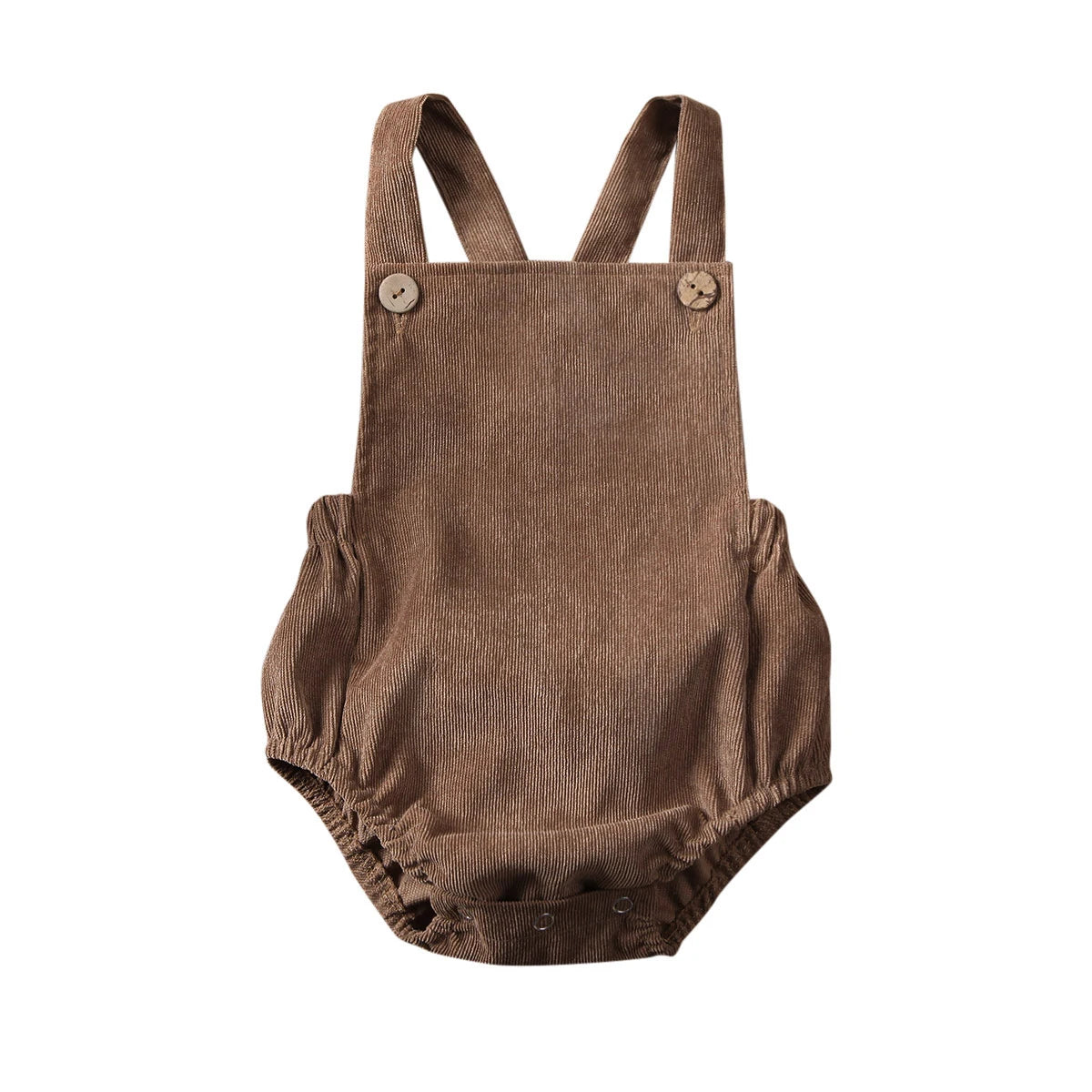 Adorable Baby Romper – Soft Corduroy Sleeveless Jumpsuit