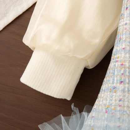 Sweet and Cute Big Bow Mesh Splicing Princess Dress