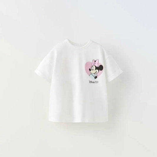 Cute Minnie Mouse 100% Cotton T-Shirt