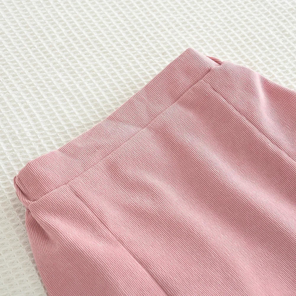 Sweet Lapel Embroidered Top & Bow Skirt Two-piece Set