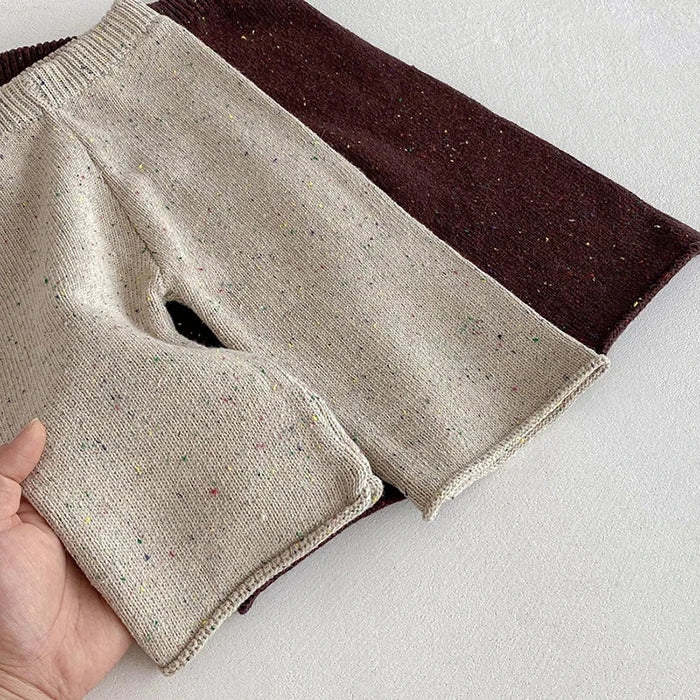 Knitted Long Sleeve Pullover Top & Pants Set